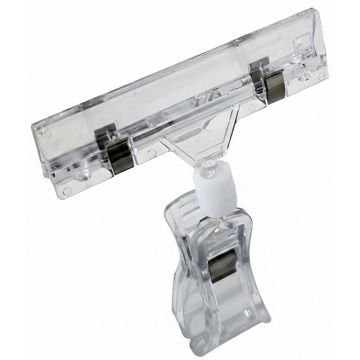 Porte-prix sur pince 80 mm