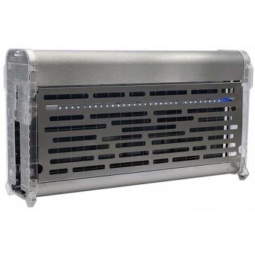 Désinsectiseur inox à glue LED