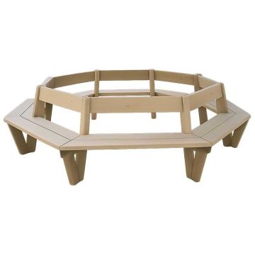 Banc entourage d'arbre bois