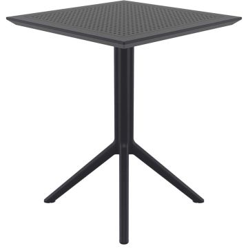 Table bistrot carrée - Noir