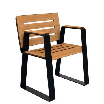 Fauteuil extérieur senior- Teck