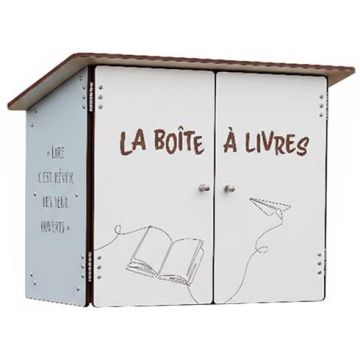 Boite à livres compact murale