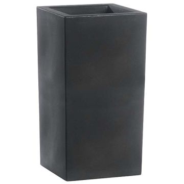 Jardinière extérieure résine rotomoulée haute - Gris anthracite