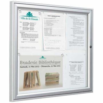 Vitrine extérieure murale aluminium