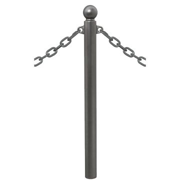 Potelet pour chaîne 2 anneaux - Pommeau Boule