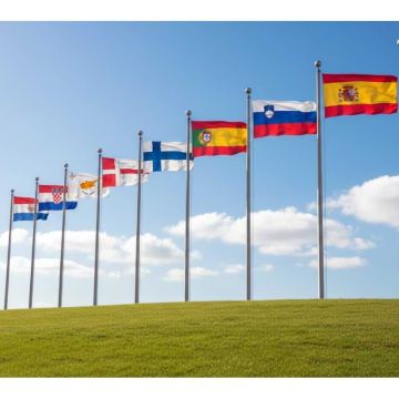 Pavillon pays de l'union européenne - Groupe B