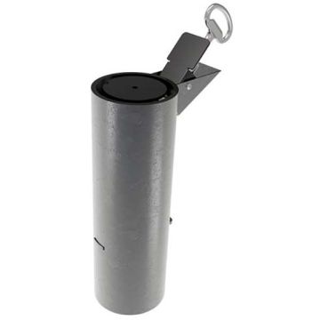 Fourreau verrouillable pour potelet D. 76 mm