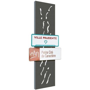 Panneau totem entrée de ville