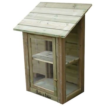 Boite à livres bois murale