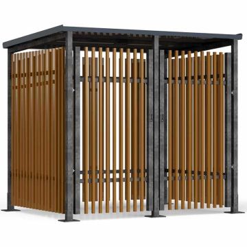 Abri à vélos sécurisé bardage bois