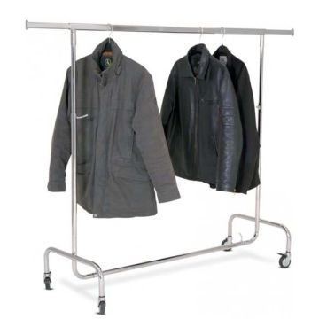 Penderie mobile 1 niveau chromée