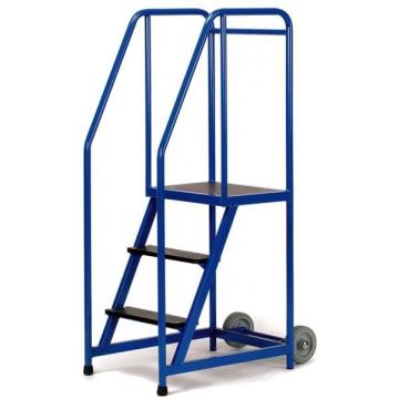 Escabeau mobile étroit - 3 marches