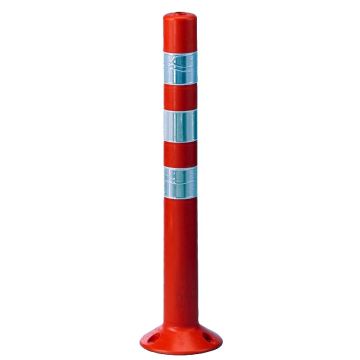 Poteau de signalisation flexible orange
