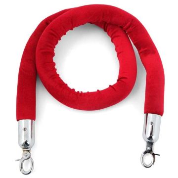 Cordon velours - Mousquetons chromés