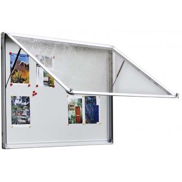 Vitrine extérieure grand format - coins arrondis