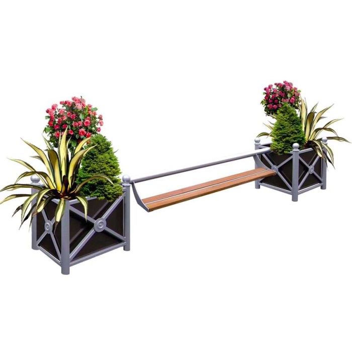 Banc Jardibanc - Pose entre jardinières