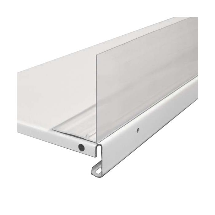 Rail à butée H. 60 mm pour séparateurs