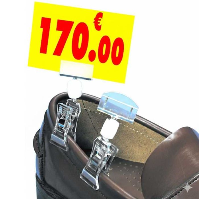 Porte-prix sur pince 25 mm