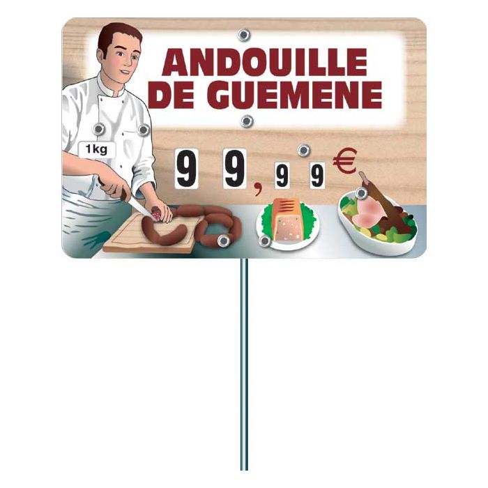 Etiquette étalage charcuterie