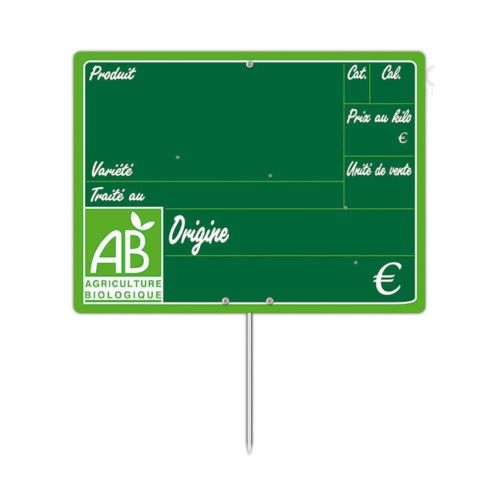 Etiquette Bio Primeur AB grand format