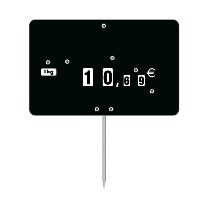 Etiquette neutre à roues à pique