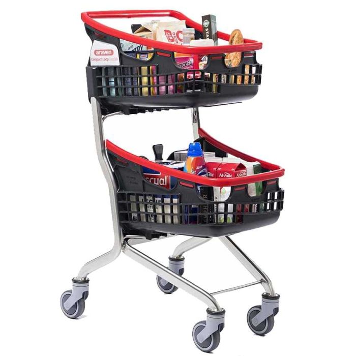 Chariot Loop double panier 70L