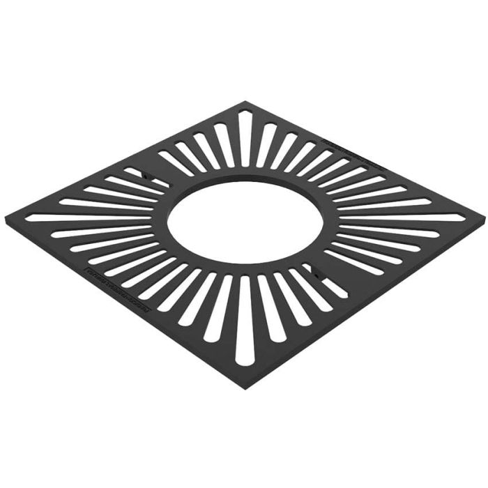 Grille fonte entourage d'arbre Marronnier