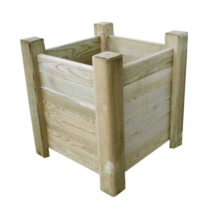 Jardinière carrée en bois