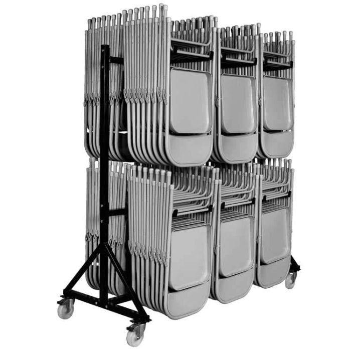 Chariot transport de chaises pliantes