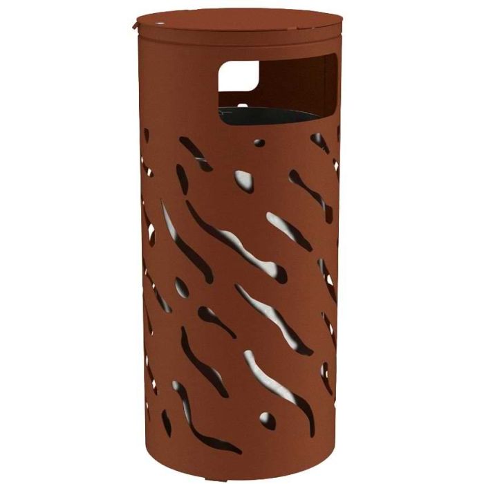 Corbeille Venise réhaussée à couvercle 80L