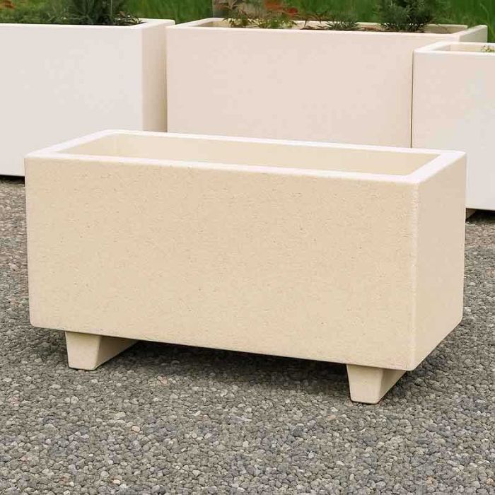 Jardinière béton rectangulaire Ispe