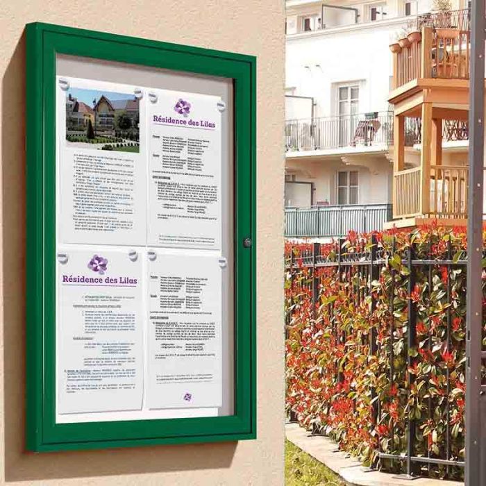 Vitrine extérieure Tradition couleur