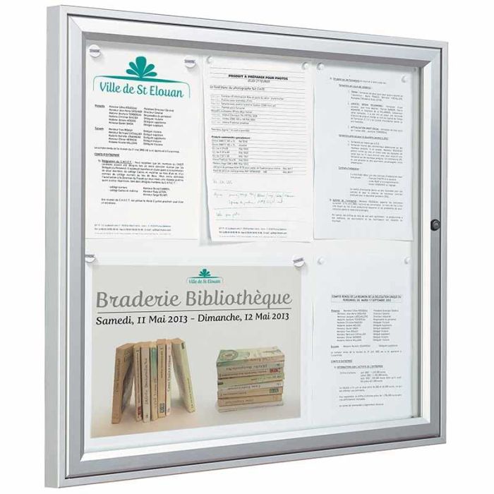 Vitrine extérieure Tradition anodisée