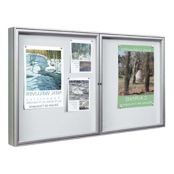 Vitrine City à double battant anodisée