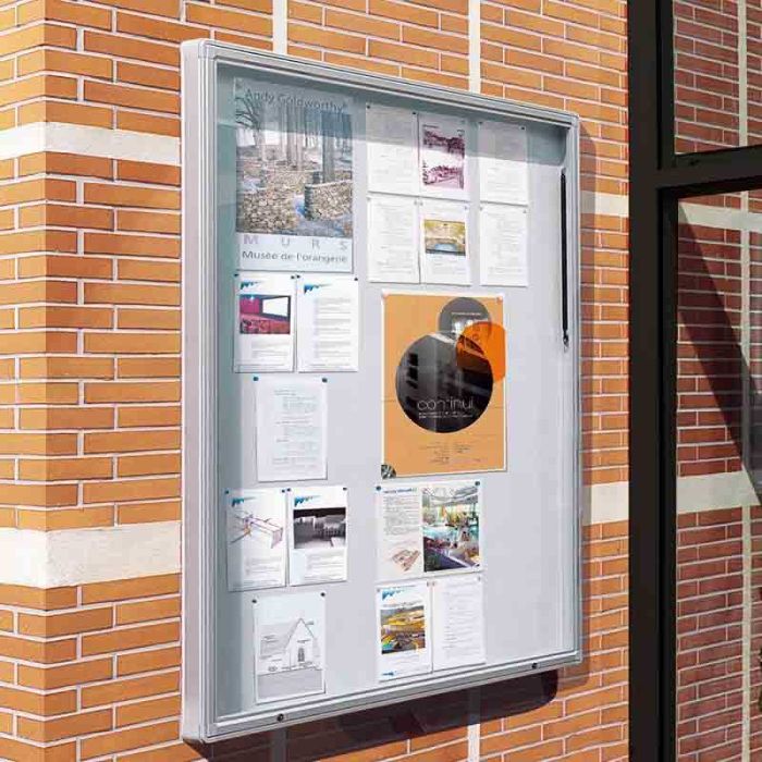 Vitrine extérieure Urban anodisée