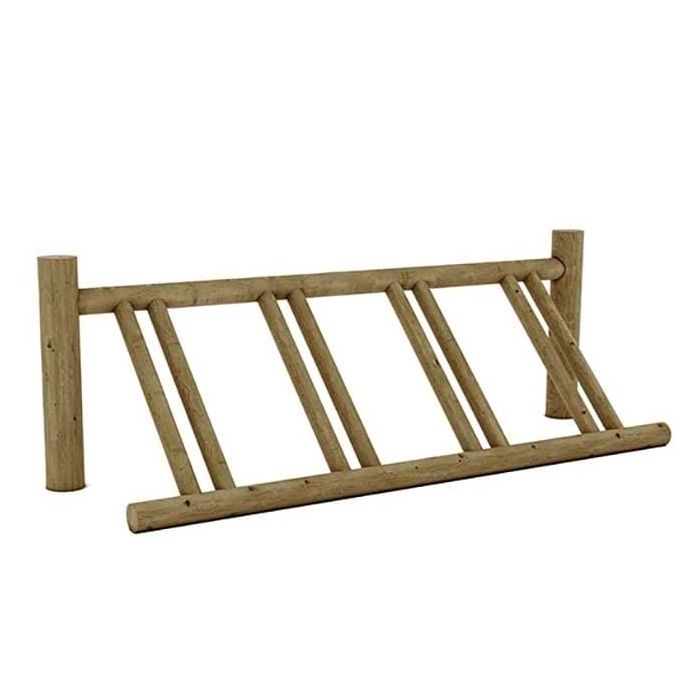 Rack range-vélos bois 4 places