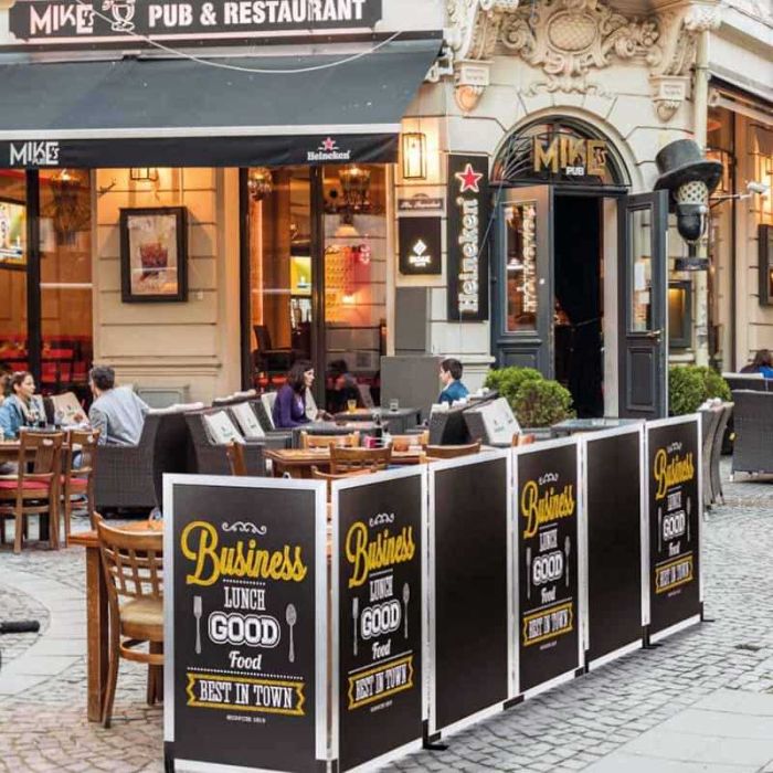 Panneau ardoise multi-fonctions C.H.R