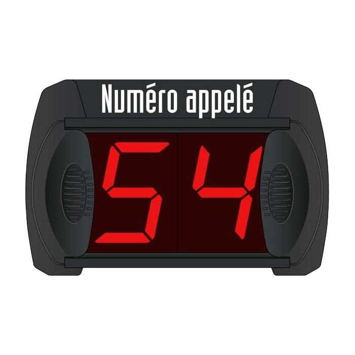 Afficheur file d'attente à 2 chiffres