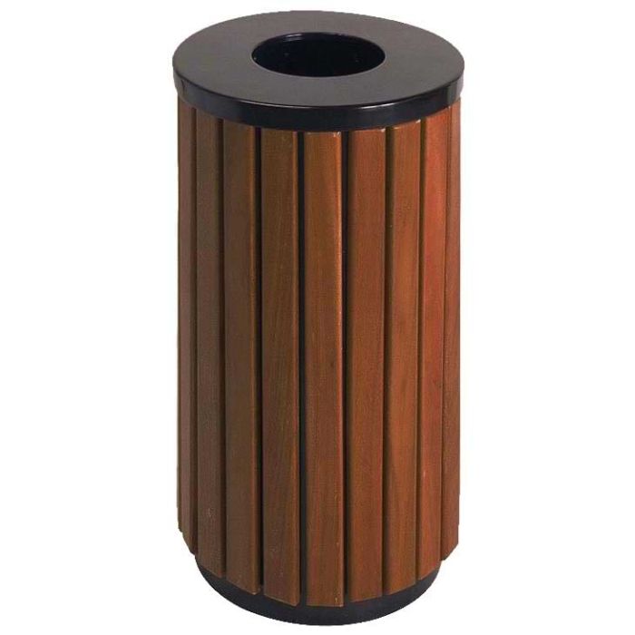 Corbeille imitation bois Pradès 40L