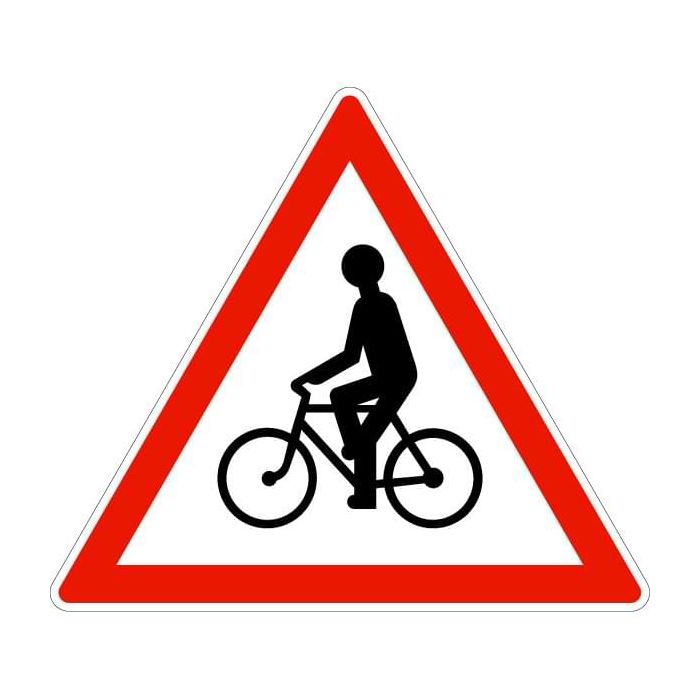 Panneau Danger cycliste A21