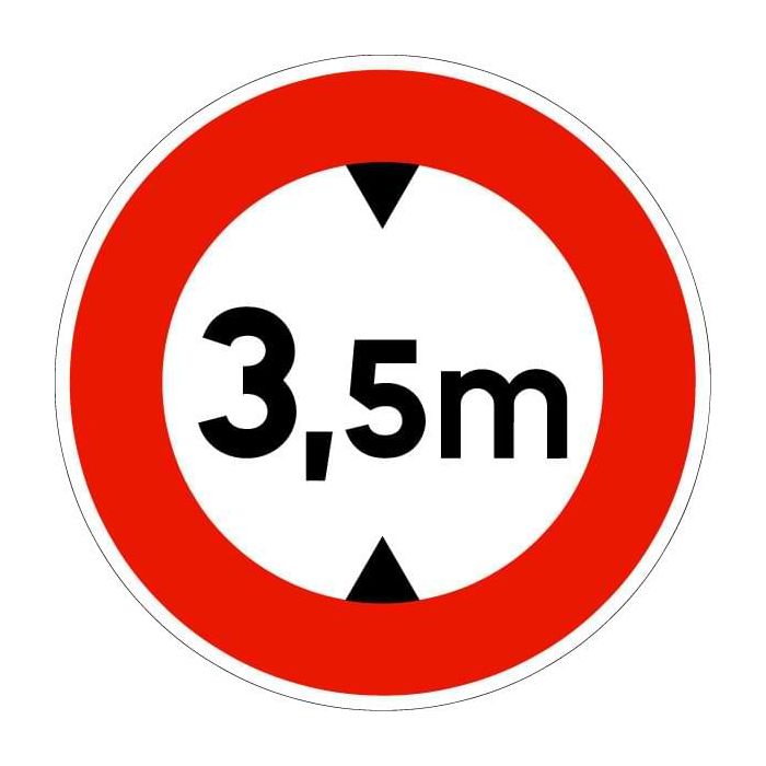 Panneau Limitation de hauteur B12