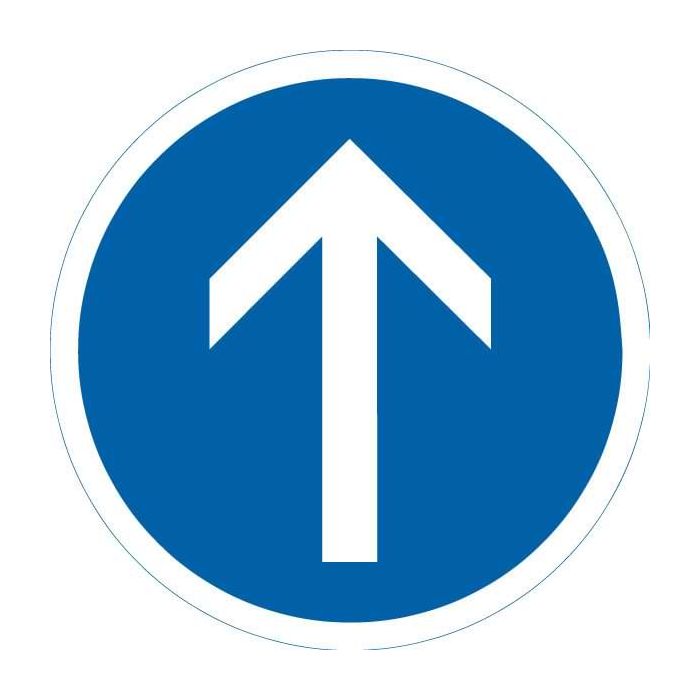 Panneau Sens obligatoire B21b