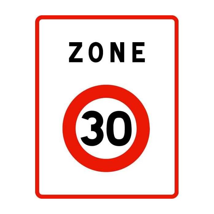 Panneau Zone 30 B30