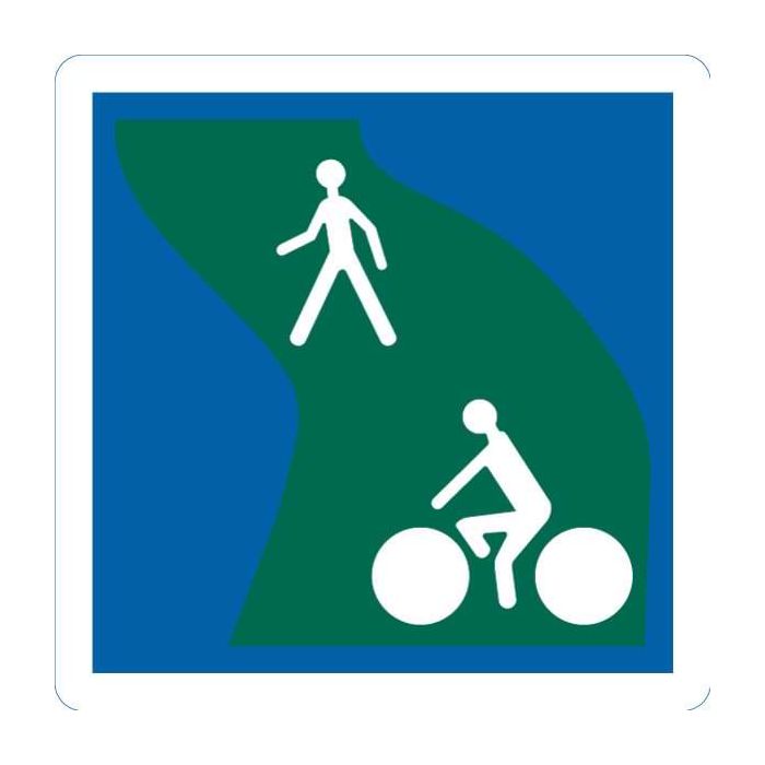 Panneau Voie cycles et piétons C115