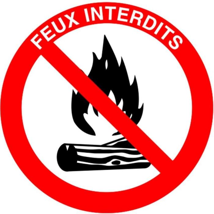 Panneau Feux Interdits