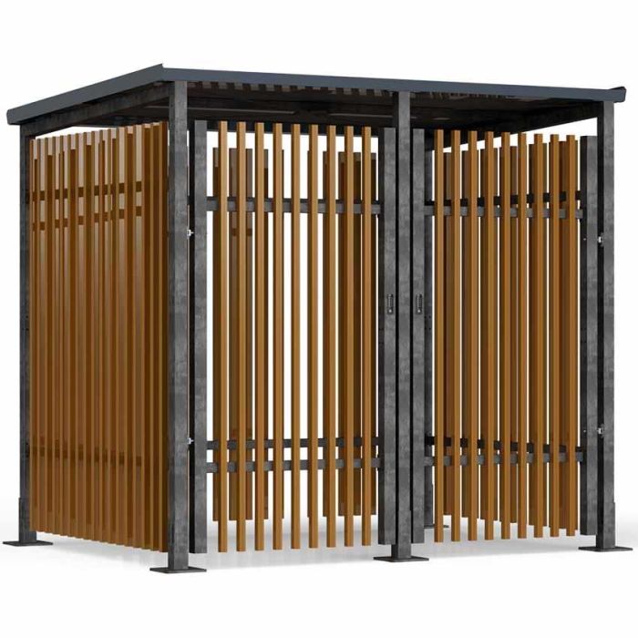 Abri vélos fermé Safe Bike - Version bardage bois