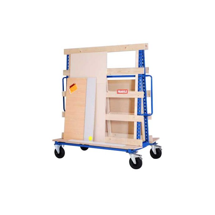 Chariot porte-panneaux 4 roues