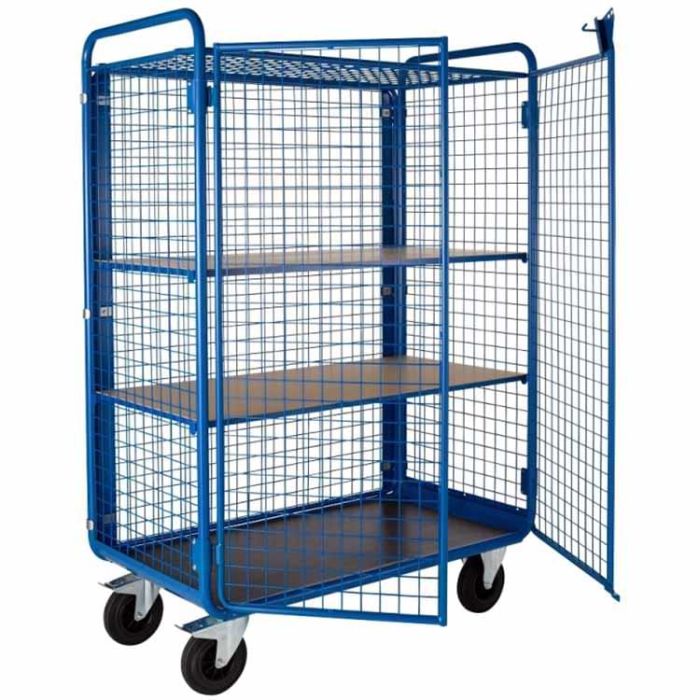 Chariot antivol 4 côtés grillagés
