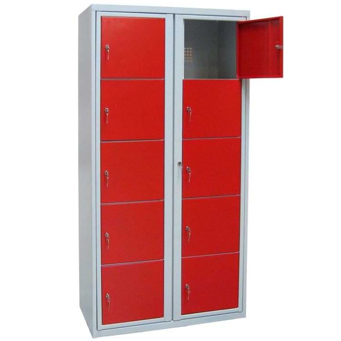 Vestiaire multi-cases visitables milieu scolaire