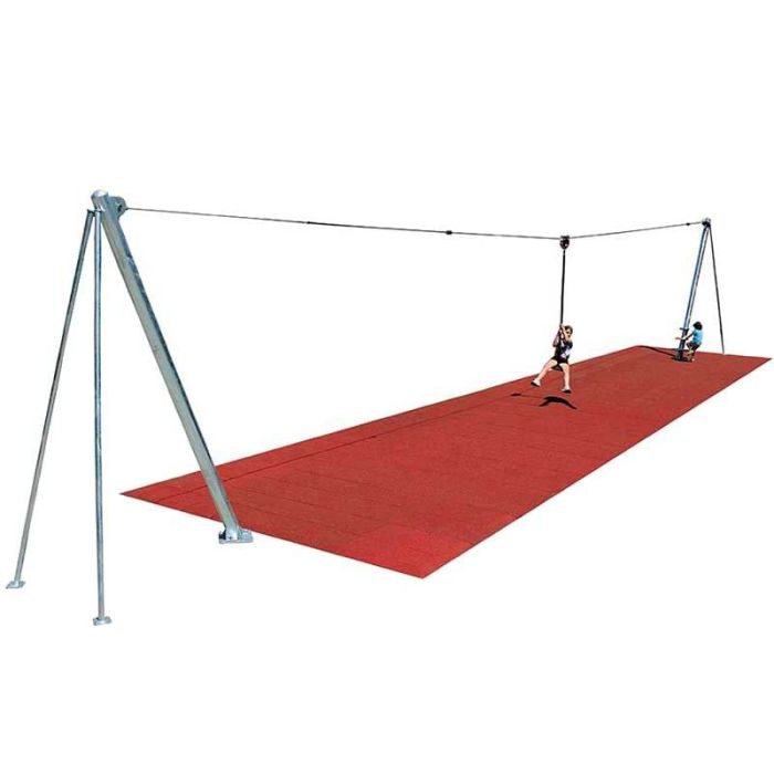 Tyrolienne acier galvanisé 20 m